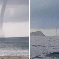 Captan en video una tromba marina en Huatulco; así se forman