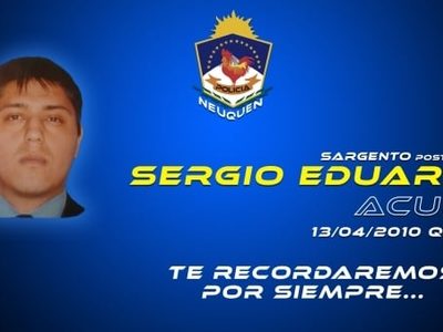 Recuerdan a policía ejecutado en Zapala hace 10 años en un trágico hecho