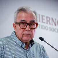 Rubén Rocha Moya comparece ante la FGR en Culiacán, Sinaloa