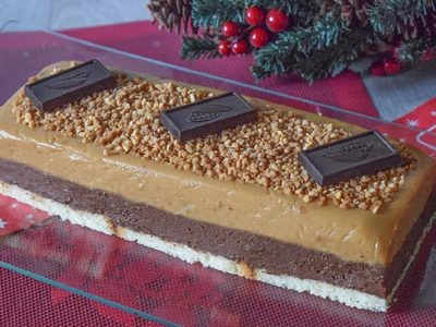 Postre de chocolate y turrón: tan suave como la manteca y con el sabor más rico para comer algo dulce