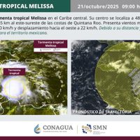 La tormenta tropical Melissa se forma en el Caribe y va rumbo Haití