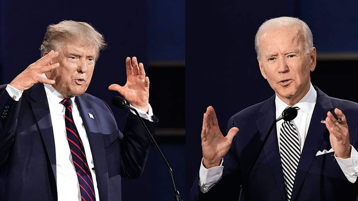 El candidato republicano, Donald Trump, y el demócrata, Joe Biden. Fuente: (Twitter)