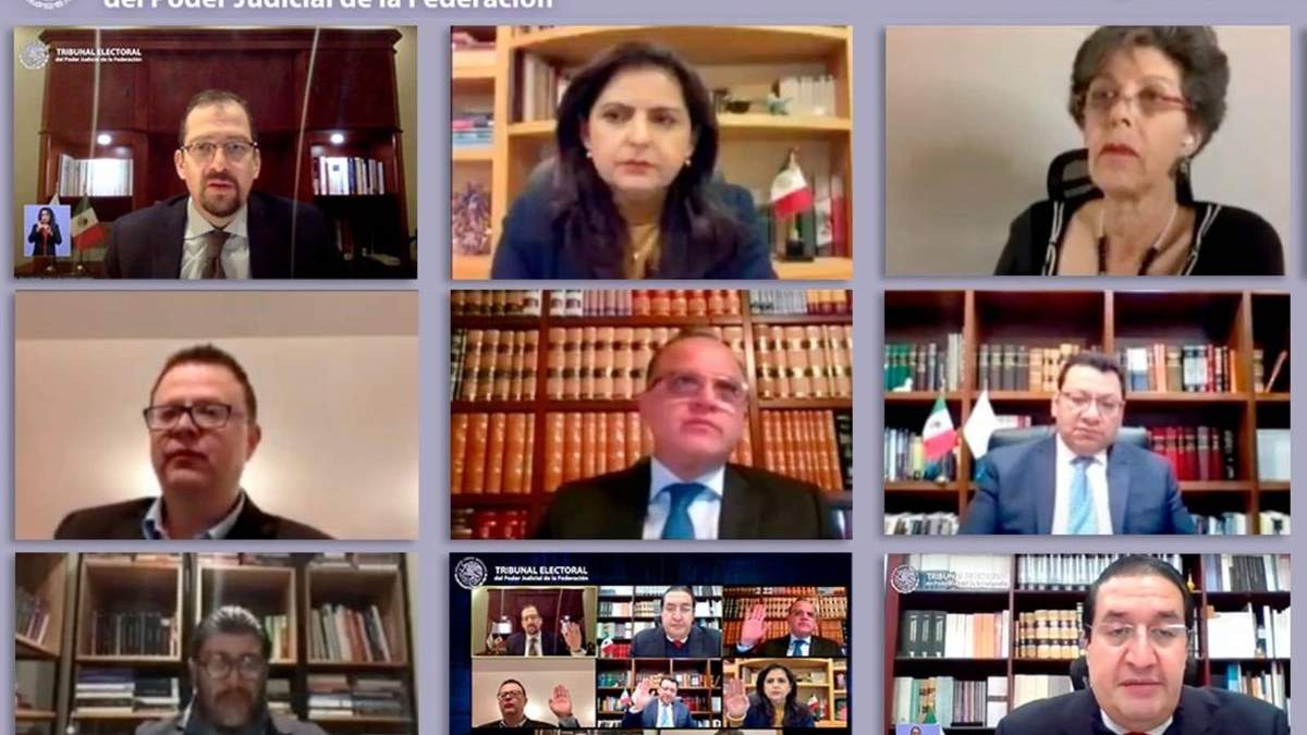 Sesión virtual del TEPJF