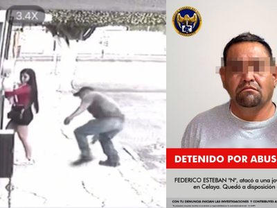 Detienen a sujeto por agredir sexualmente a una joven en calles de Celaya (Video)