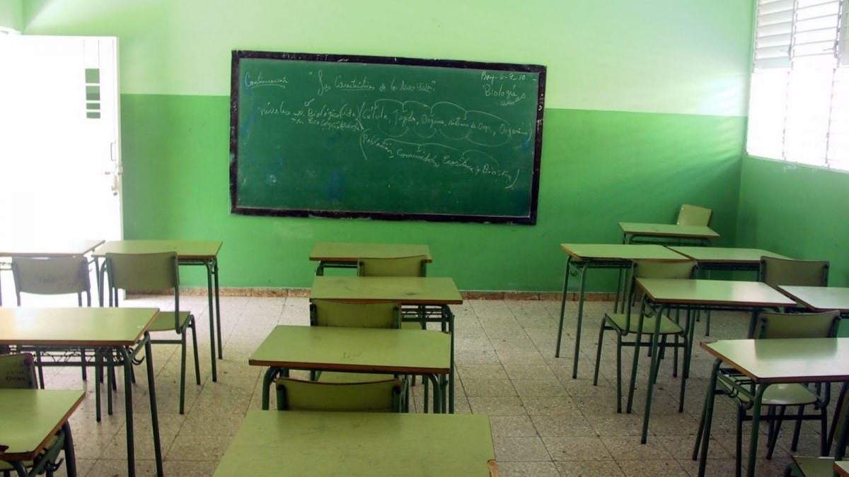 Aula de clases. Fuente: (Instagram)