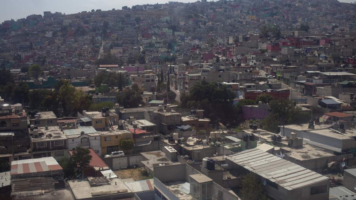 Vista panorámica de Ecatepec, municipio de vuelve a semáforo rojo
