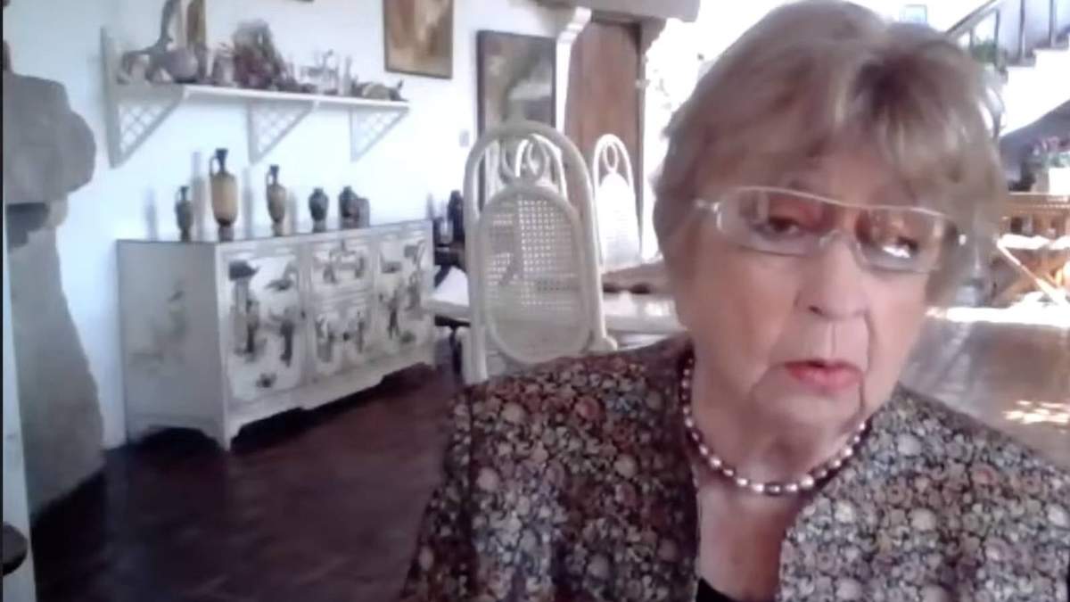 Juliana González Valenzuela, en su discurso via teleconferencia