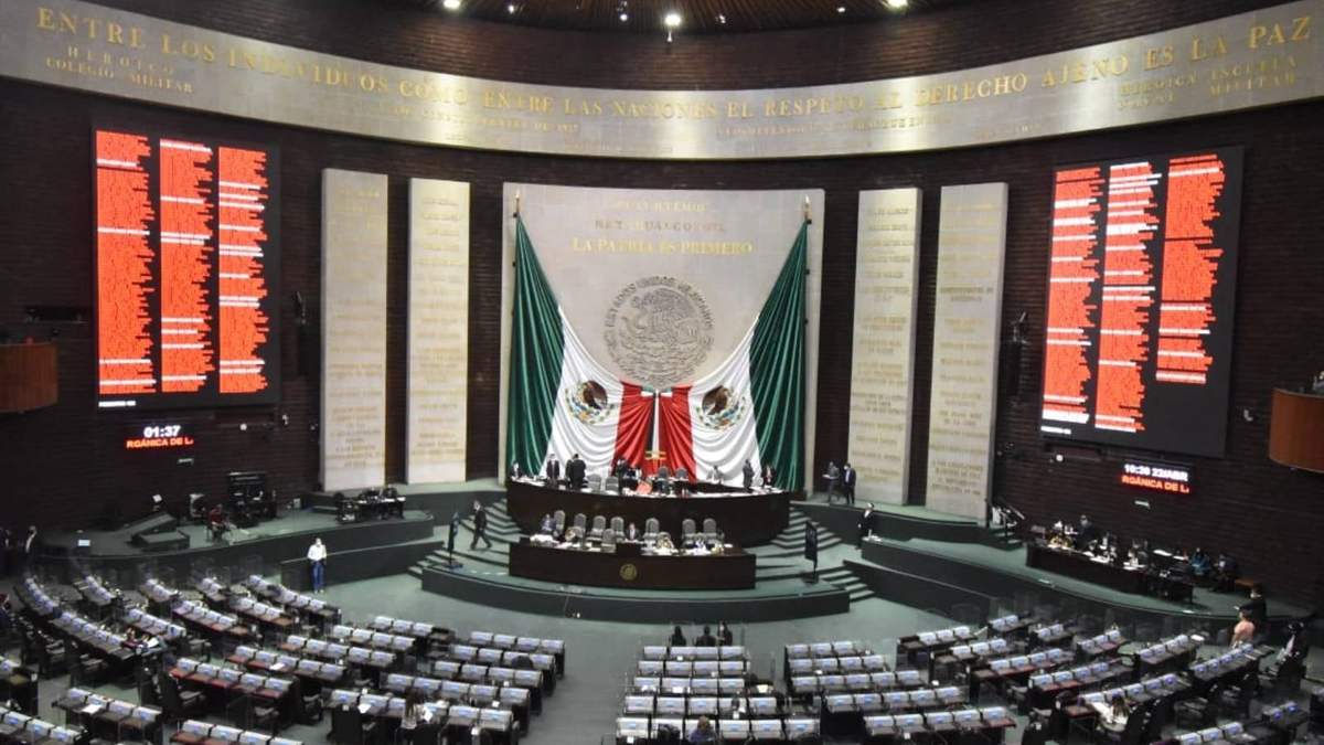 El salón de plenos de la Cámara de Diputados