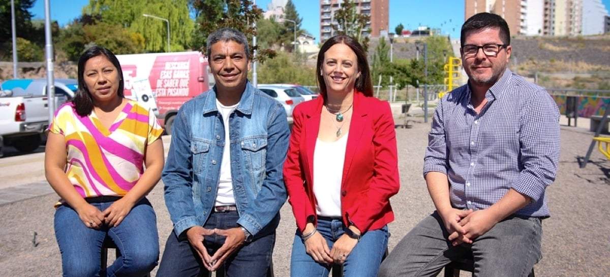 Gladys Aballay, Jesús Escobar, Mercedes Lamarca y Walter Erdozain. Fuente: (Facebook)