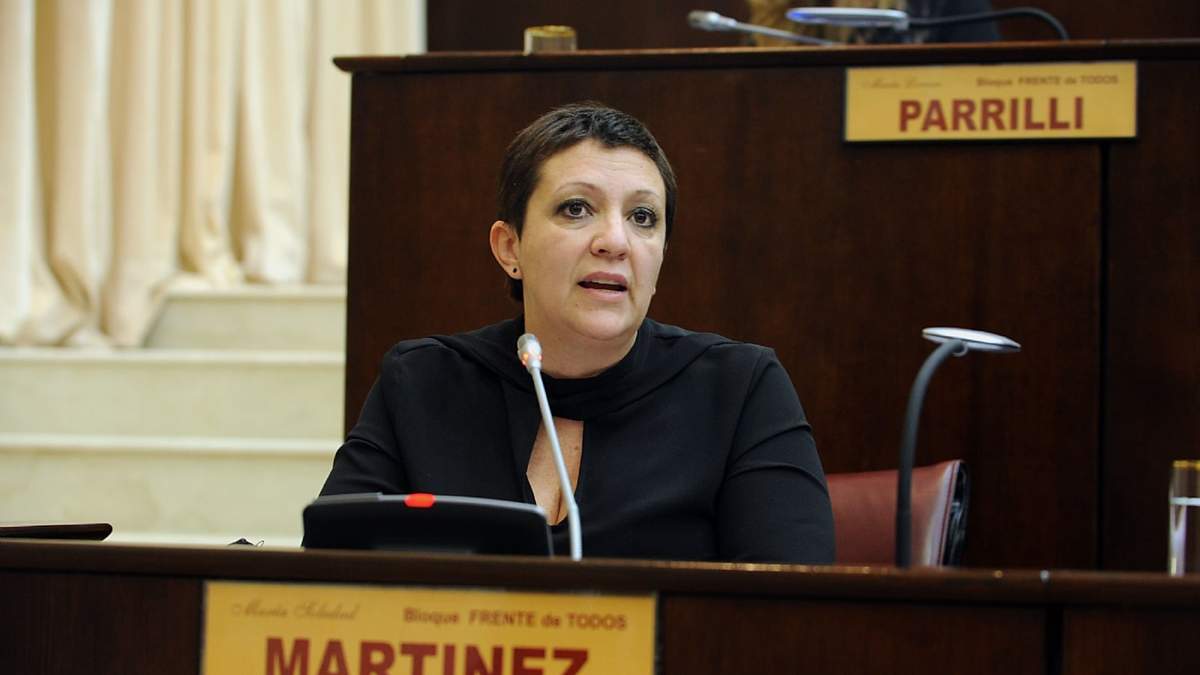 Soledad Martínez apoyó la iniciativa en la sesión de hoy en Legislatura. Fuente: (Twitter).