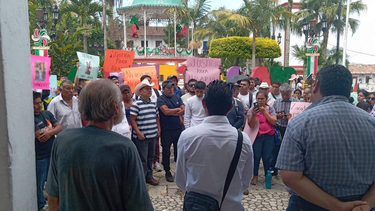 Protesta por el feminicidio de Hilaria