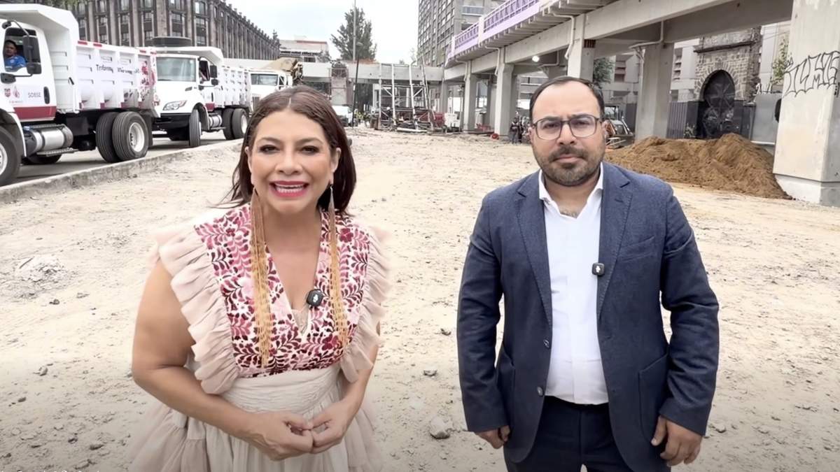 La jefa de Gobierno y el titular de la Secretaría de Obras y Servicios (Sobse), Raúl Basulto Luviano