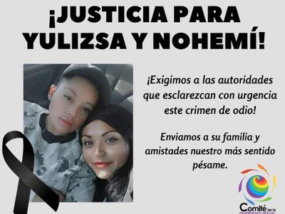 Piden esclarecer feminicidios de Nohemí y Yulizsa; acusan crimen de odio