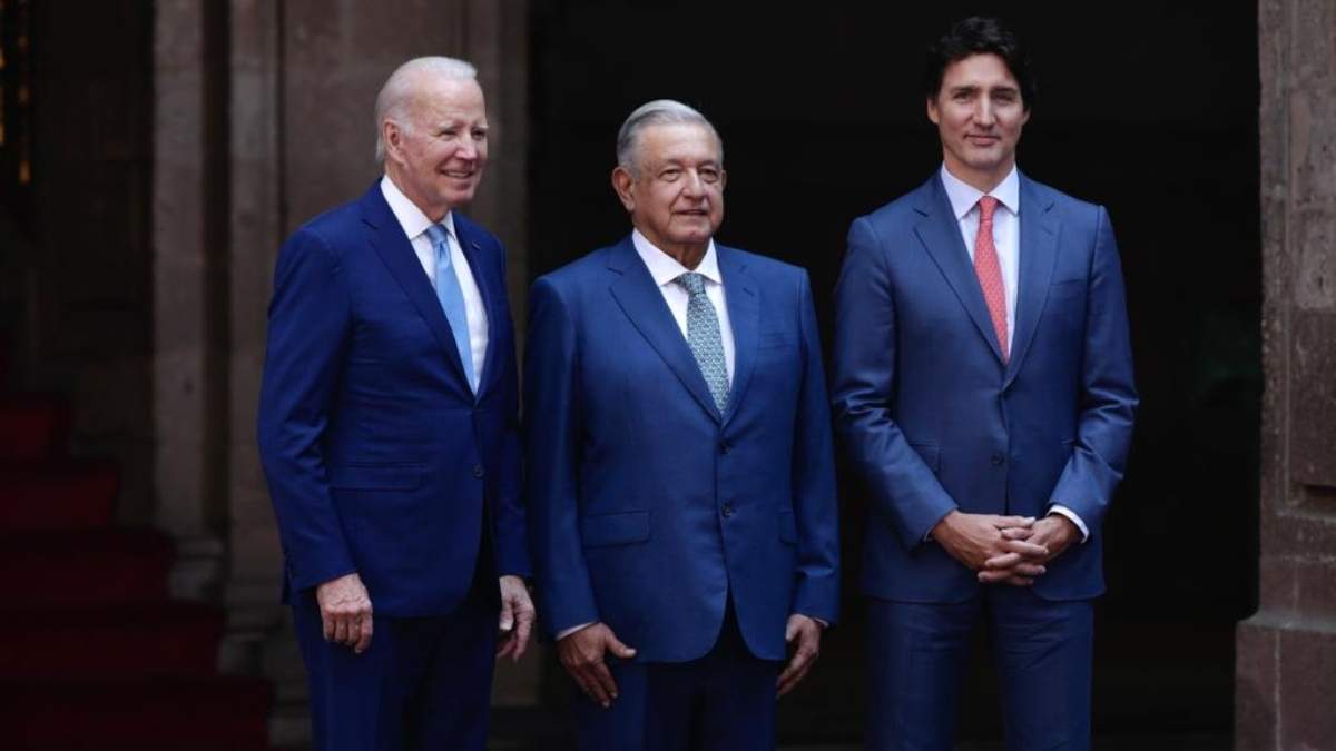 Joe Biden, Andrés Manuel López Obrador y Justin Trudeau