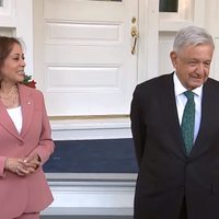 AMLO se reúne con Kamala Harris: es nuestra amiga y una mujer con principios