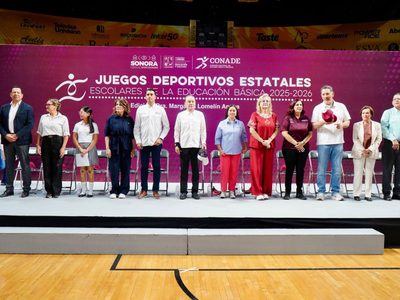 Gobernador Durazo impulsa a futuras promesas del deporte a través de competencias estatales