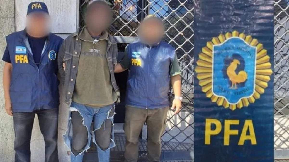 Ramón de León Pérez fue detenido cuando ingresaba al consulado de República Dominicana en Buenos Aires. Fuente (Prensa PFA)