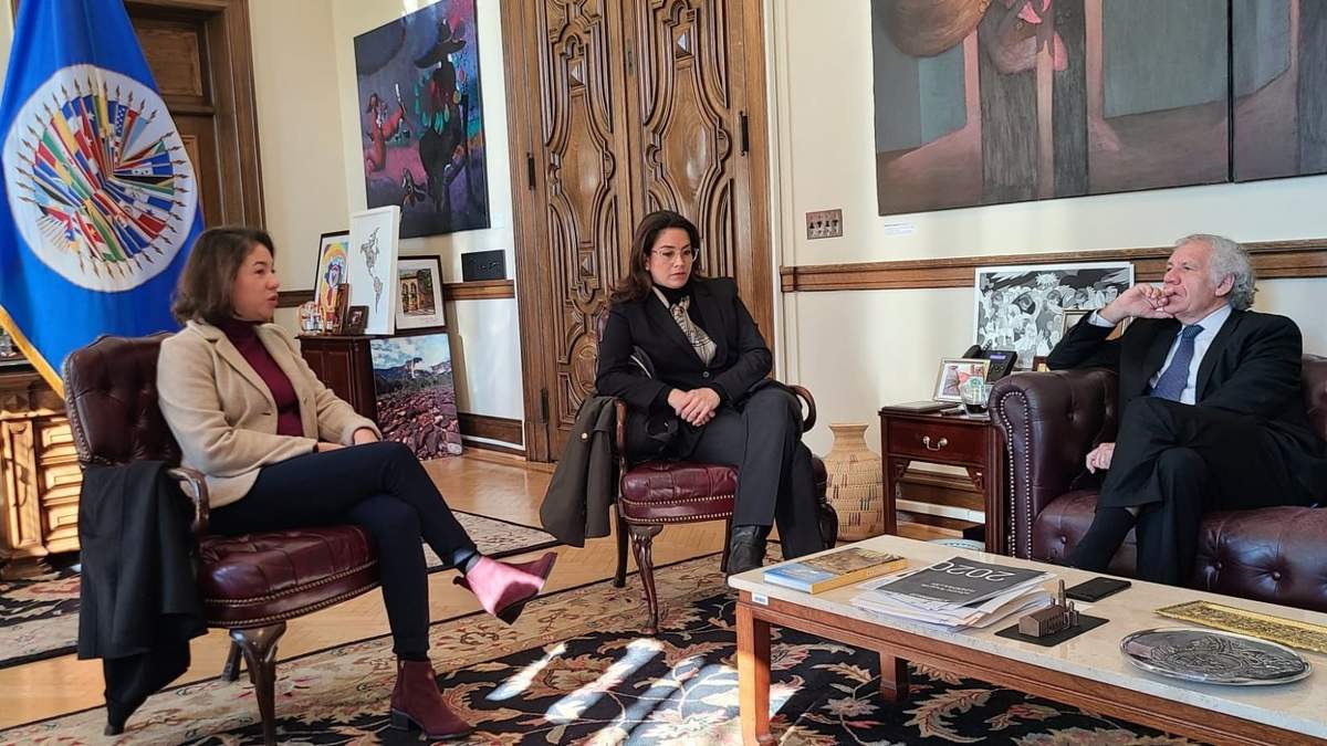 Luis Almagro se reunió con dos esposa de presos políticos en Nicaragua