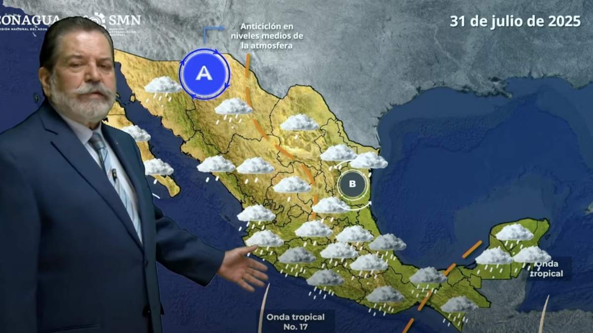 El pronóstico del clima para el 31 de julio