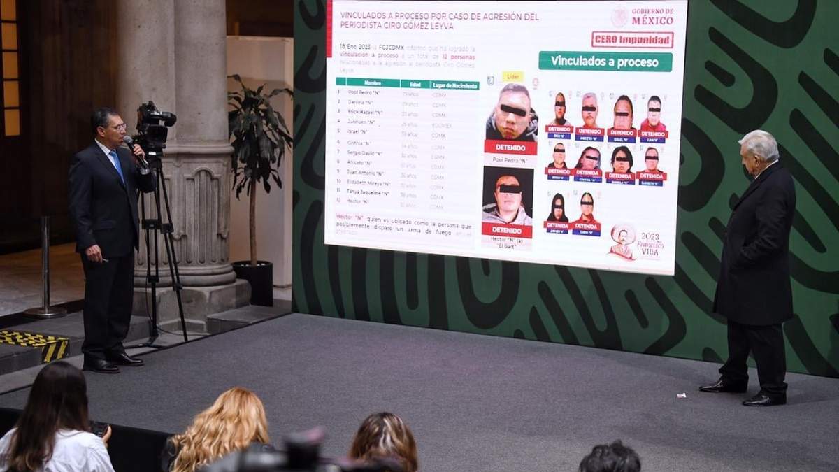 Presentación del informe sobre el caso de Ciro Gómez Leyva en la conferencia mañanera