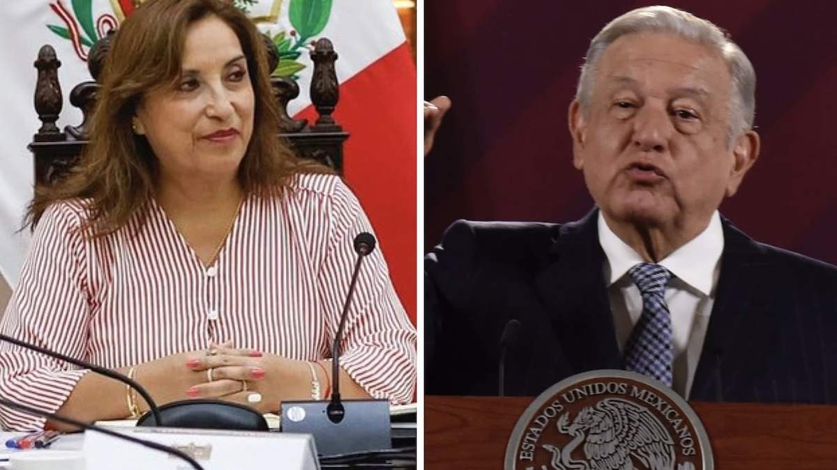 Dina Boluarte y López Obrador