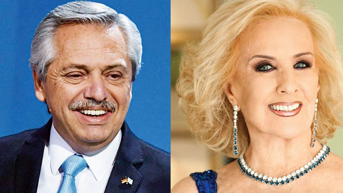 Presidente Alberto Fernández y Mirtha Legrand. Fuente: (Twitter)