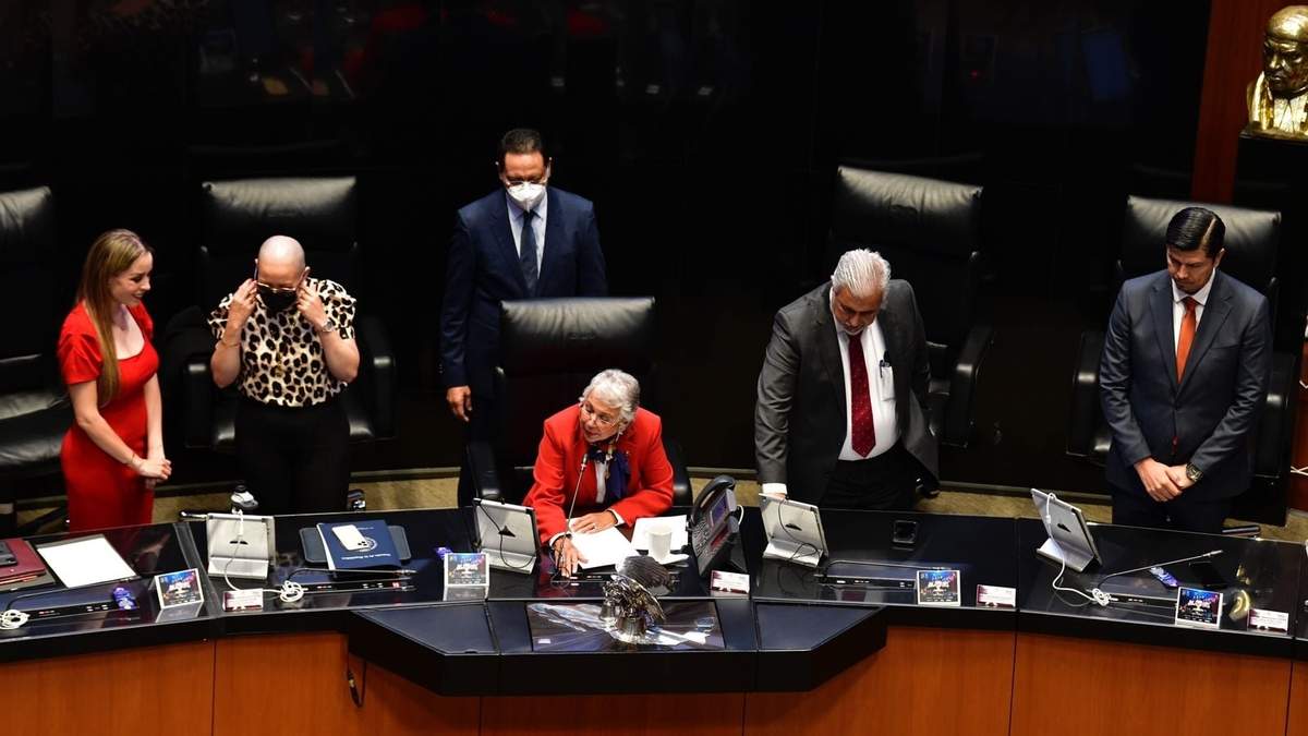 Sesión en el Senado de la República