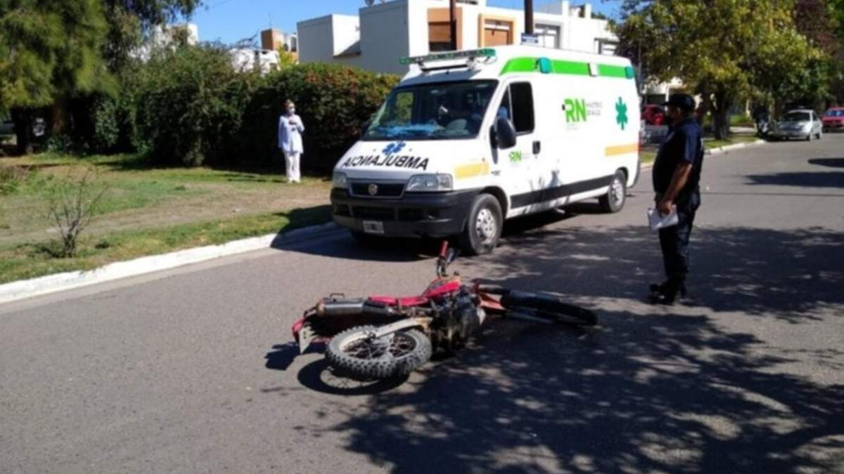 Accidente de tránsito en Viedma. Fuente: (Twitter)