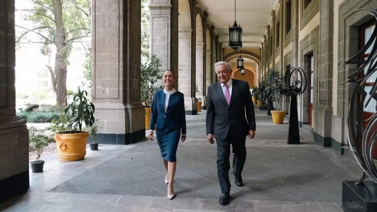 En Palacio Nacional junto con el presidente López Obrador
