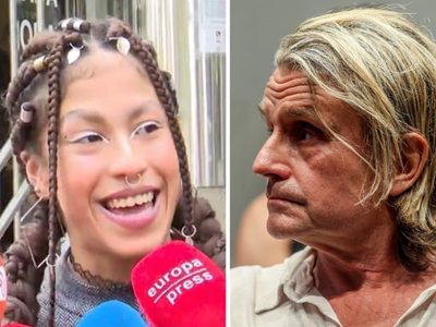 Becaria ratifica denuncia contra Nacho Cano y sale del juzgado cantando “Lucha de gigantes” (Video)