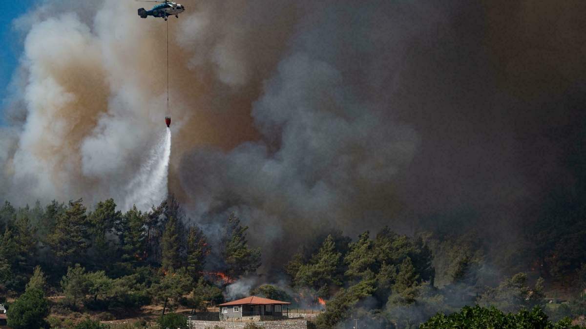 Incendios forestales en Turquía. Fuente: (Twitter)