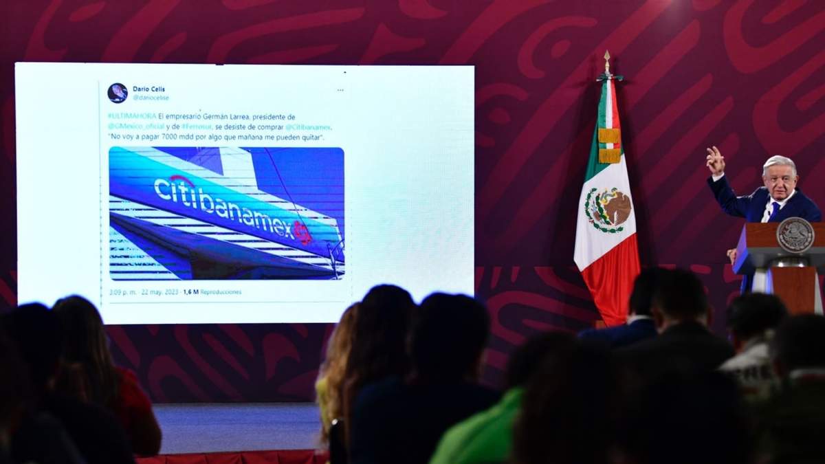 AMLO sobre la compra de Banamex durante la mañanera