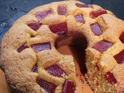 En licuadora y sin ensuciar la cocina: prepará esta tremenda torta de mandarinas y membrillo para la hora del mate