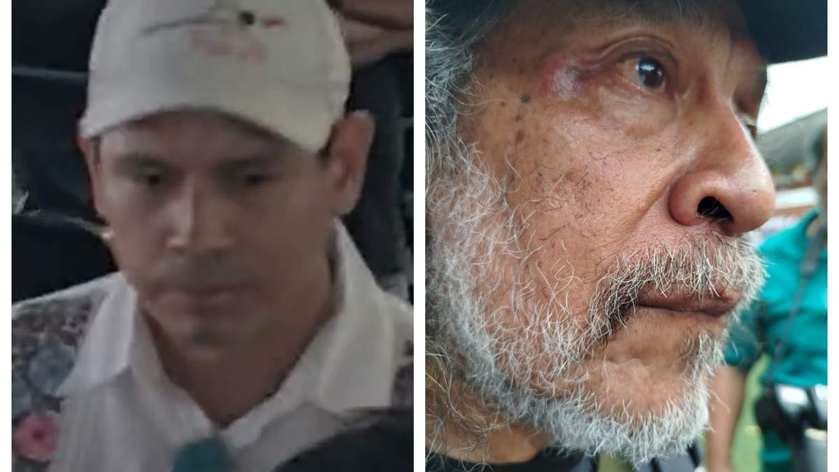 El agresor fue identificado como Ruslán Aranda Hernández (izq.). A la derecha, Sergio Ocampo Arista