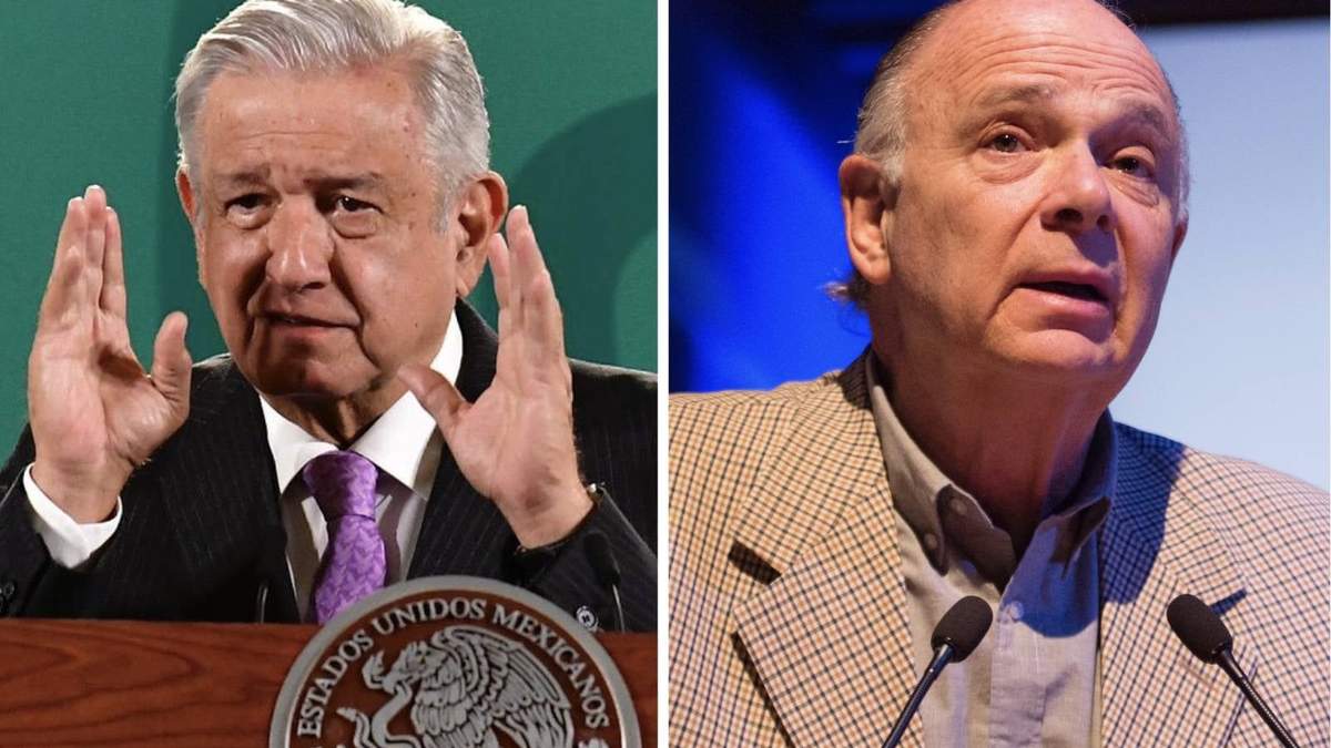 El presidente López Obrador y Enrique Krauze