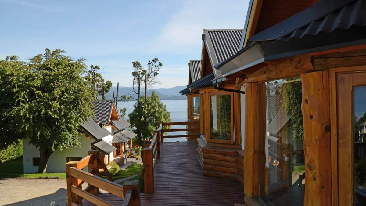 Cabañas en Bariloche. Fuente: (Twitter)