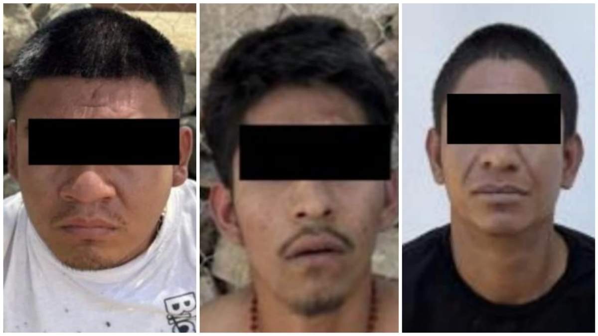 Los tres presuntos integrantes de una célula delictiva implicada en triple homicidio en la región de los Valles Centrales de Oaxaca