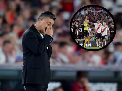Marcelo Gallardo respaldó a Enzo Pérez por la expulsión ante Estudiantes de La Plata