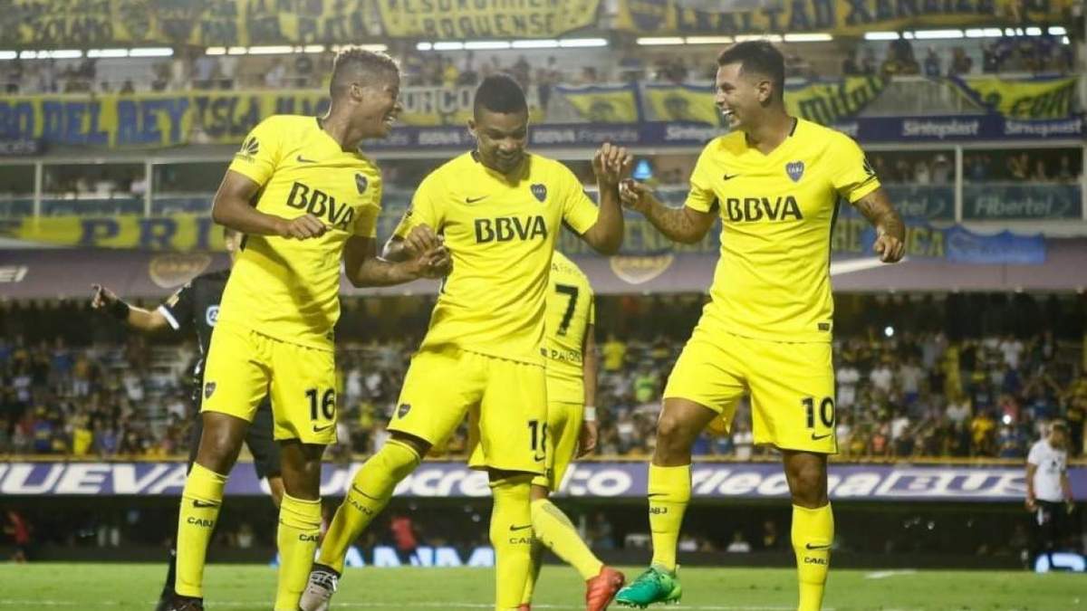 Colombianos en Boca. Fuente: (Twitter).