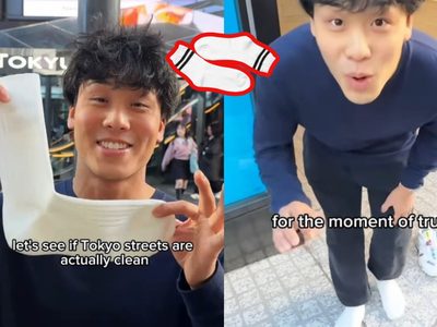 VIDEO: Influencer Jojo Sim camina en calcetines blancos por Tokio y muestra la limpieza de las calle