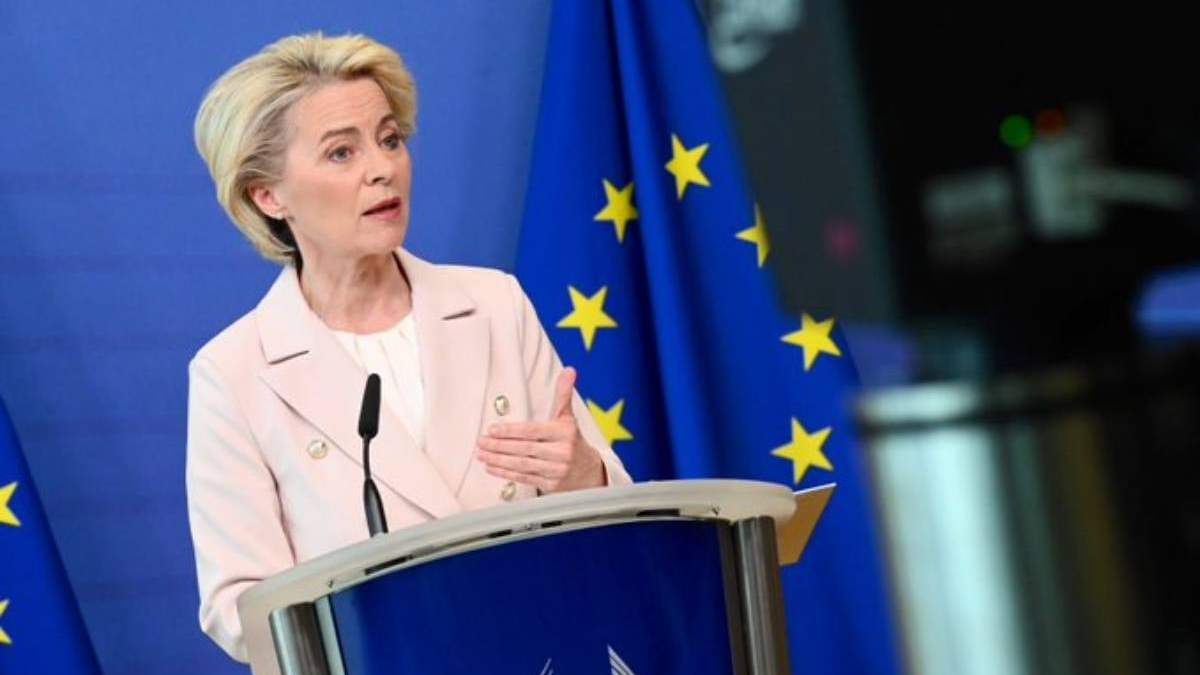 La presidenta de la Comisión Europea, Ursula von der Leyen