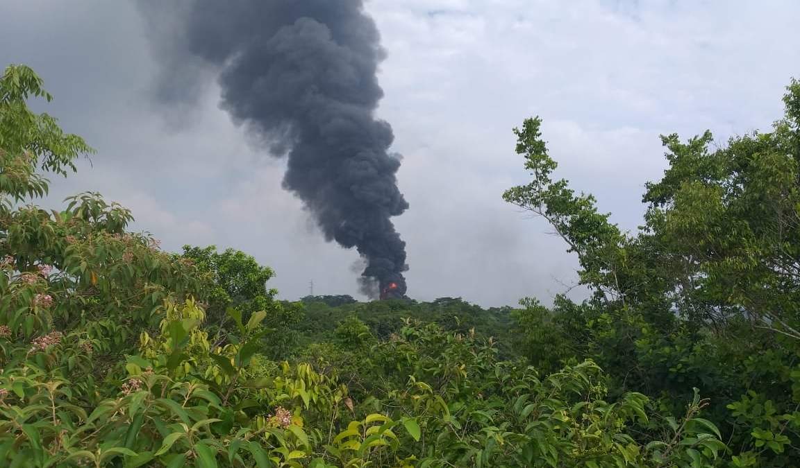 Zona de la explosión