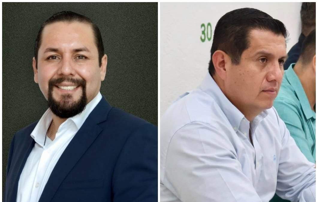 El alcalde y el regidor de Temixco Israel Piña Labra y Julio César Ortiz Popoca, respectivamente