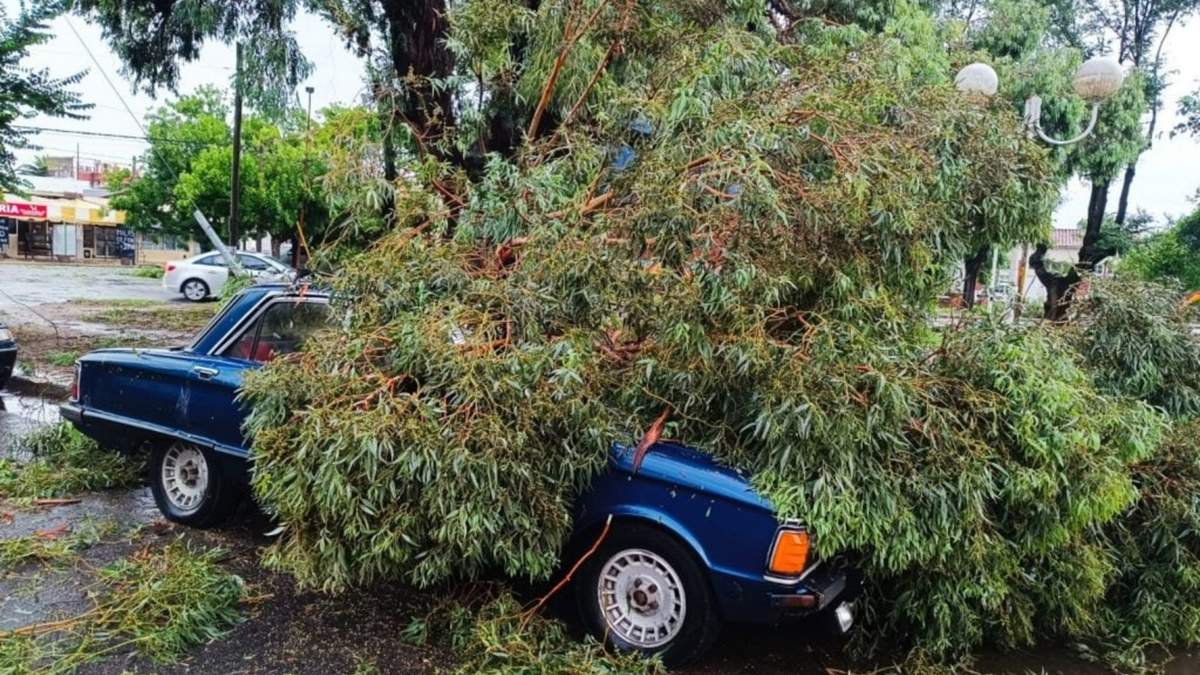 Miramar se encontraba con alerta por tormentas este martes. Fuente: (Twitter)