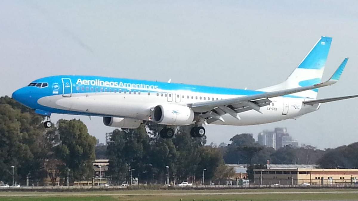 Aerolíneas Argentinas. Fuente: (Twitter)