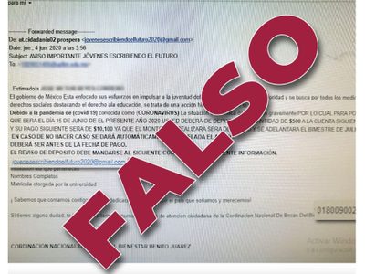 En redes ofertan tarjetas falsas del Programa Nacional de Becas para el Bienestar, alerta la SEP