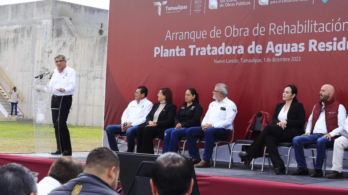 Inicia gobernador rehabilitación de Planta Tratadora de Aguas en Nuevo Laredo