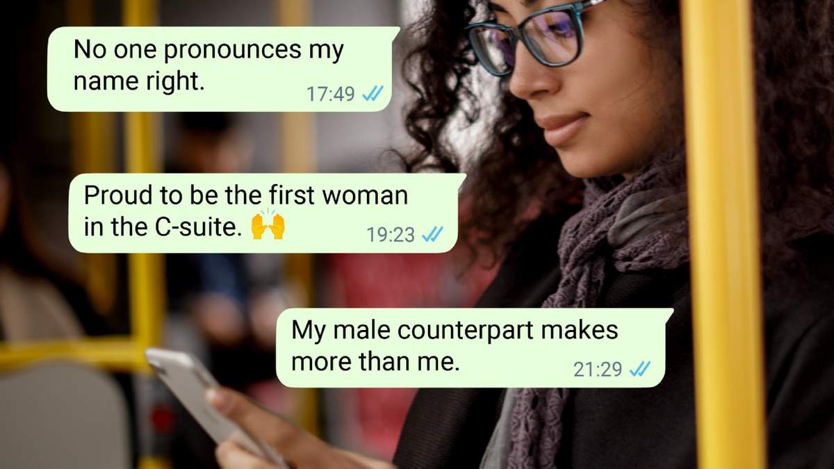 Conversación mediante WhatsApp