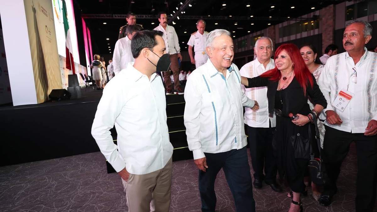 López Obrador al inaugurar el Tianguis Turístico 2021