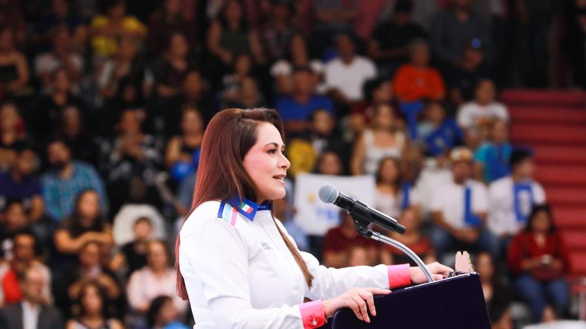 La gobernadora de Aguascalientes, Teresa Jiménez
